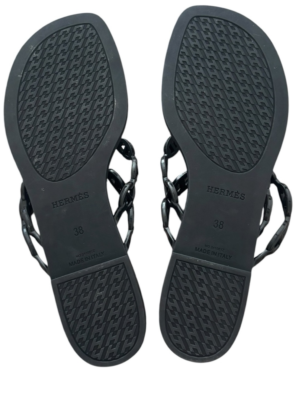 Hermès Rubber Chaine d'Ancre Island Sandals - Picture 4 of 5